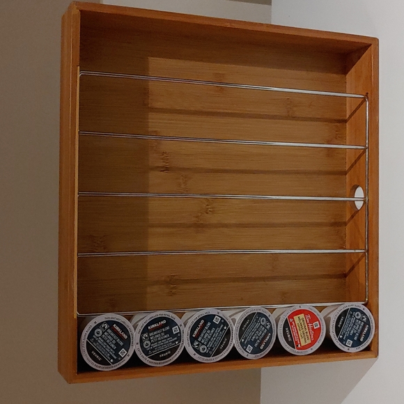 Bamboo K Cup Coffee Pod Storage / Organiser - Picture 4 of 5